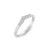 Petite Prong Set Curved Band