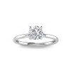 1 Ct Round CZ Solitaire Ring