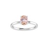 .75 Ct Oval Morganite Solitaire Ring