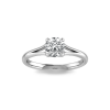 1 Ct Round CZ Split Shank Solitaire Ring