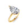 5 Ct Pear Lab Diamond Solitaire Ring