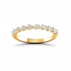 East West Pear Diamond Stackable Band