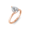 2 Ct Pear CZ Hidden Halo Engagement Ring