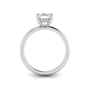 2 Ct Radiant Moissanite & .09 Ctw Diamond Hidden Halo Engagement Ring