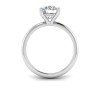 1 Ct Round Moissanite Solitaire Ring
