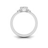 1.16 Ctw CZ Adore Three Stone Engagement Ring