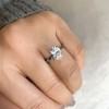 3 Ct Oval Moissanite Solitaire Ring