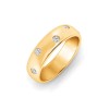 Inlay Diamond Classic Wedding Ring