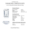 .75 Ct Emerald Diamond Solitaire Ring