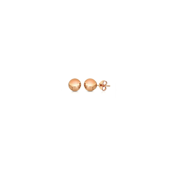 3mm Gold Ball Stud Earrings