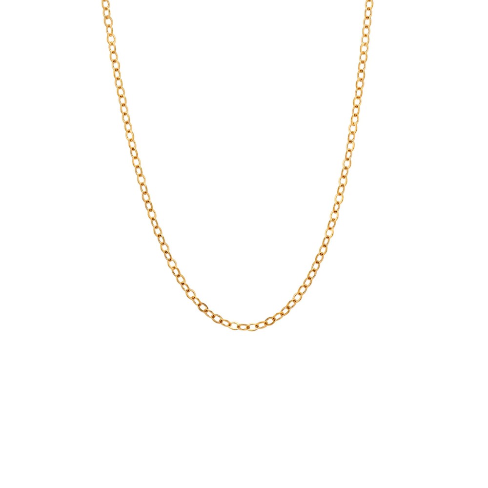 Yellow Gold Adjustable Cable Chain