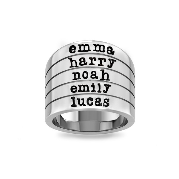 All Together Name Ring