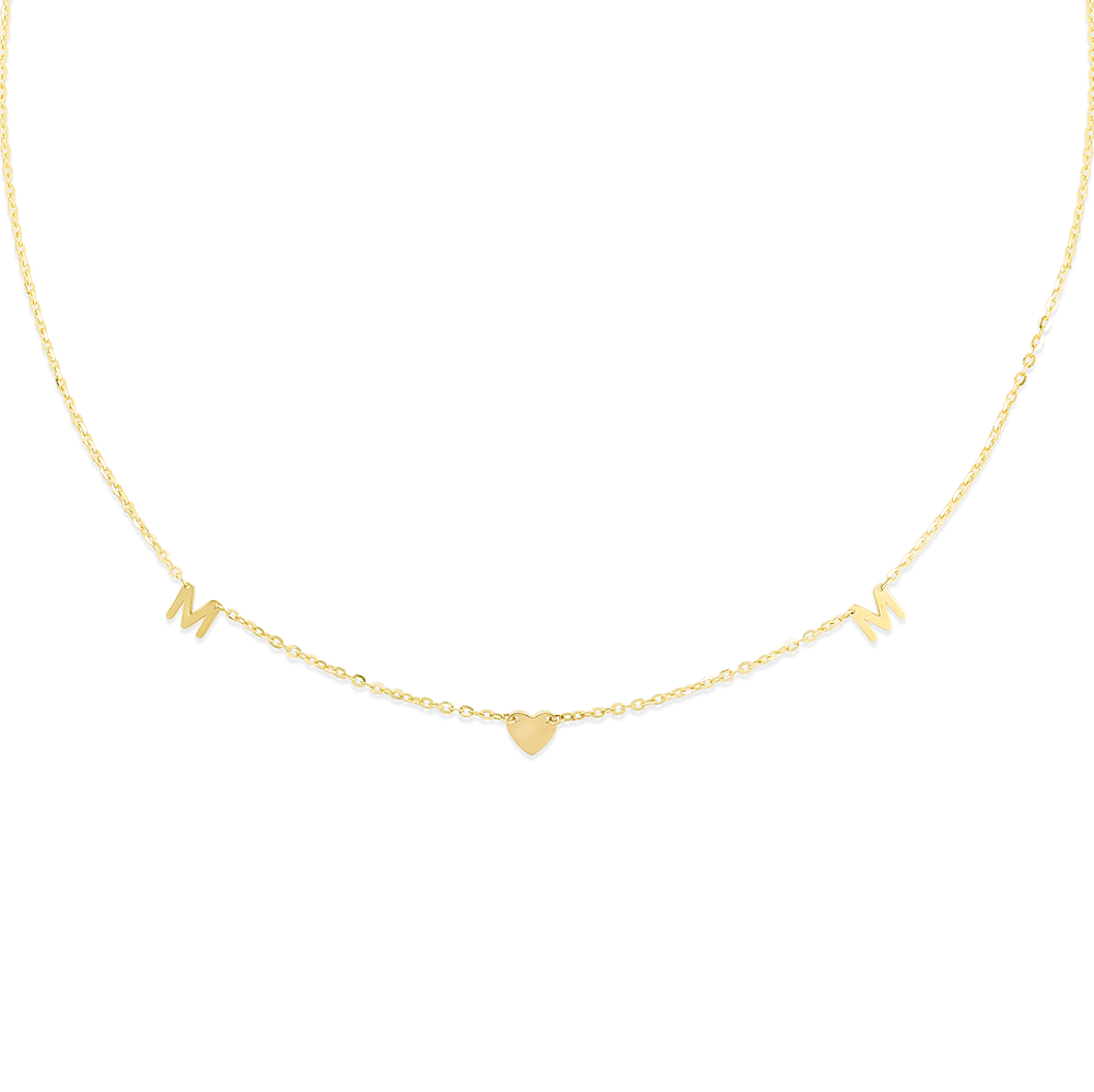 Two-Tone Gold MOM Necklace