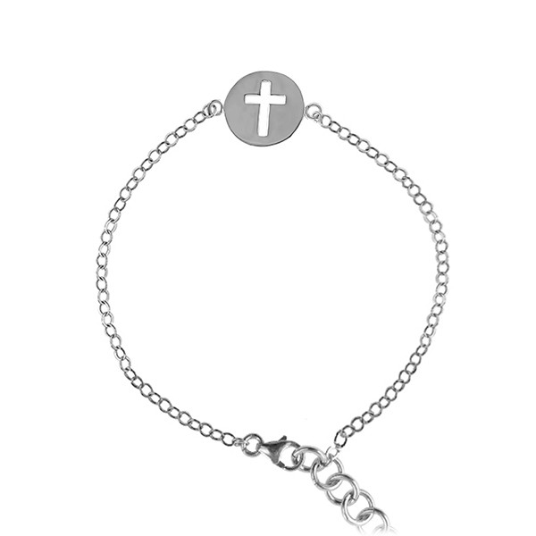 Cutout Cross Bracelet