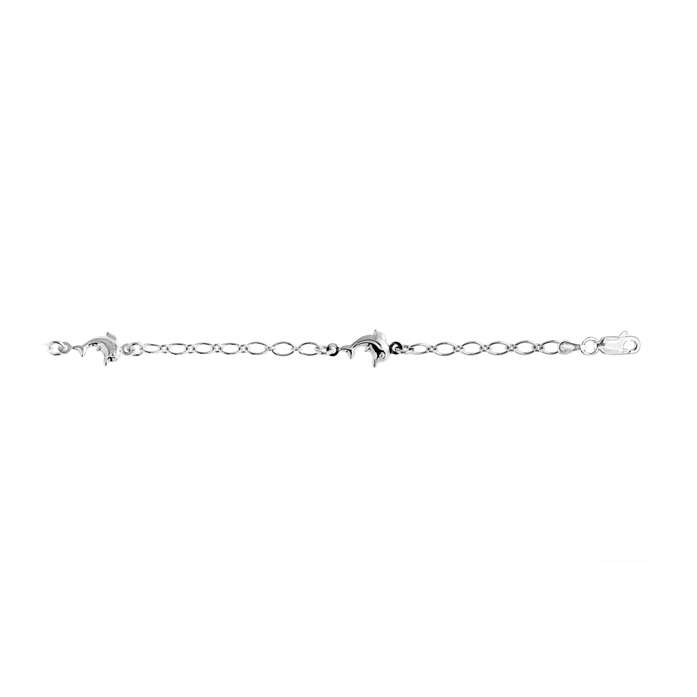 Silver Dolphin Anklet