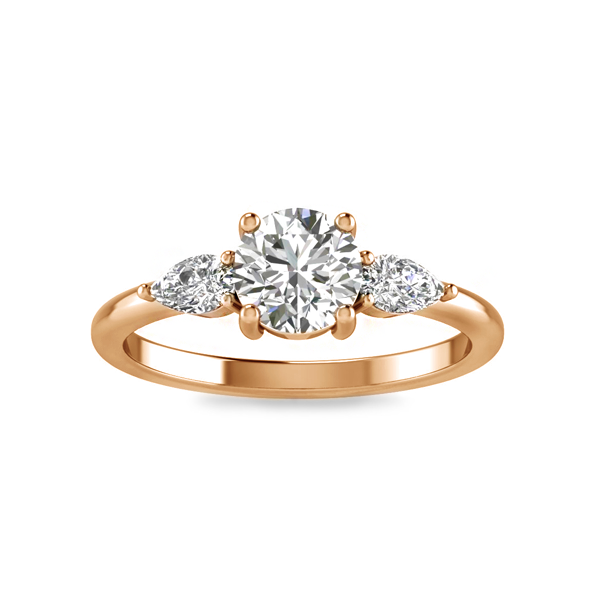 1.40 Ctw CZ Cherish Three Stone Engagement Ring