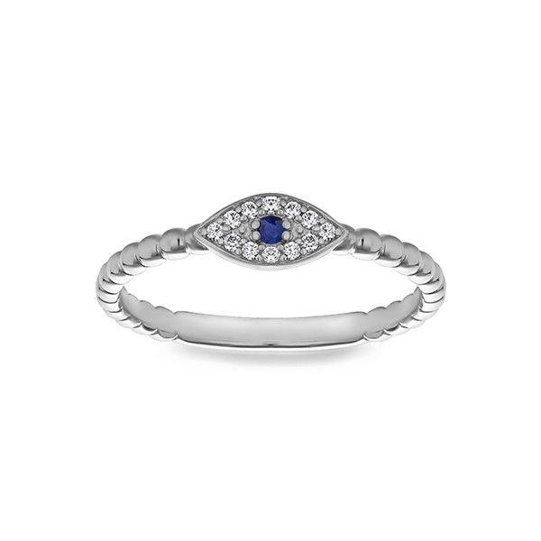Sapphire Evil Eye Ring