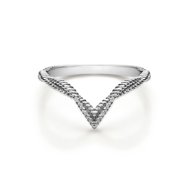 Cable Chevron Ring