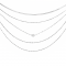 Silver Multi Chain Layer Necklace