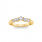 Luxe Prong Set Curved Band