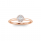 .18 Ctw Diamond Halo Promise Ring