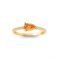 East West .50 Ct Pear Garnet Pavé Birthstone Ring