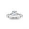 1.10 Ctw Diamond Infinity Milgrain Engagement Ring
