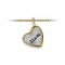 Personalized Medium Framed Heart Charm