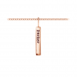 Small Personalized Vertical Bar Charm