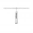 Small Personalized Vertical Bar Charm