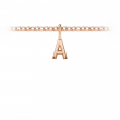 Mini Block Letter Charm A