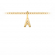 Mini Block Letter Charm A