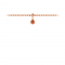 Birthstone Bezel Charm - January (Garnet)