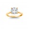 1 Ct Round Moissanite Solitaire Engagement Ring
