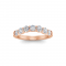 .80 Ctw Round Moissanite Statement Curved Band
