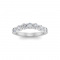 .80 Ctw Round Moissanite Statement Curved Band