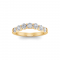 .80 Ctw Round Moissanite Statement Curved Band