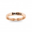 Paw Print Pet Name Ring