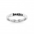 Paw Print Pet Name Ring