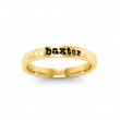 Paw Print Pet Name Ring