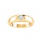 Round Moissanite Center Dome Ring