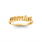 Zodiac Script Ring - Gemini