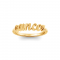 Zodiac Script Ring - Cancer