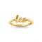 Zodiac Script Ring - Leo