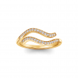 Pavé Zodiac Open Ring - Aquarius