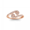 Pavé Zodiac Open Ring - Cancer