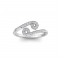 Pavé Zodiac Open Ring - Cancer