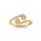 Pavé Zodiac Open Ring - Cancer
