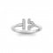 Pavé Zodiac Open Ring - Libra