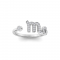 Pavé Zodiac Open Ring - Scorpio